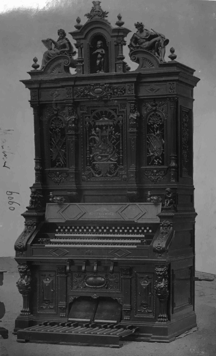 18 einhalb Spiele (!), drei Manuale, 6 Oktaven, Pedal, Pologement Automat, große Prologement, 15.10.1894 an Mauthner Mackhof, Wien